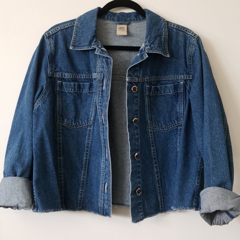 High Sierra cropped denim jacket